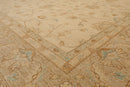 8'3" x 9'8" Hand Knotted 100% Wool Peshawar Traditional Oriental Area Rug Beige
