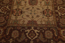 5'10" x 9' Hand Knotted 100% Wool Reversible Flat Pile Area Rug Tan