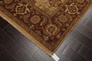 5'10" x 9' Hand Knotted 100% Wool Reversible Flat Pile Area Rug Tan