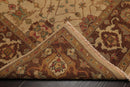 5'10" x 9' Hand Knotted 100% Wool Reversible Flat Pile Area Rug Tan