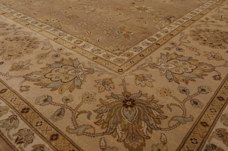 8' x10'3" Hand Knotted 100% Wool Pakpersian 16/18 300 KPSI Oriental Area Rug Tan