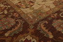 5'10" x 9' Hand Knotted 100% Wool Reversible Flat Pile Area Rug Tan