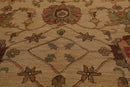 5'10" x 9' Hand Knotted 100% Wool Reversible Flat Pile Area Rug Tan
