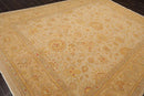 8'10'' x 12'3''Hand Knotted 100% Wool Peshawar Traditional Oriental Area Rug Tan