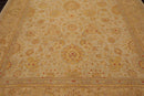 8'10'' x 12'3''Hand Knotted 100% Wool Peshawar Traditional Oriental Area Rug Tan