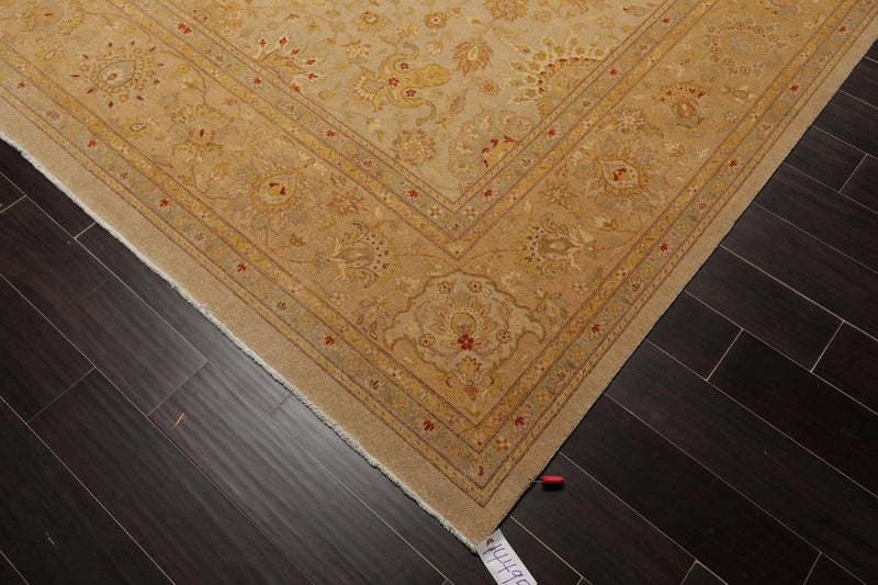 8'10'' x 12'3''Hand Knotted 100% Wool Peshawar Traditional Oriental Area Rug Tan