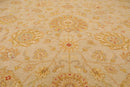 8'10'' x 12'3''Hand Knotted 100% Wool Peshawar Traditional Oriental Area Rug Tan
