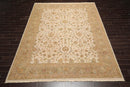 8'10" x 11'10" Hand Knotted 100% Wool Agra Traditional Area Rug Beige Brown