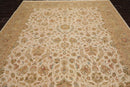 8'10" x 11'10" Hand Knotted 100% Wool Agra Traditional Area Rug Beige Brown