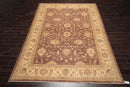 8'8" x 11'9" Hand Knotted 100% Wool Chobi Peshawar Traditional Area Rug Brown