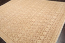 8'8" x 11'8" Hand Knotted 100% Wool Oriental Transitional Area Rug Beige