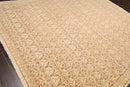 8'8" x 11'8" Hand Knotted 100% Wool Oriental Transitional Area Rug Beige