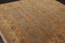 8'7" x 11'4" Hand Knotted Wool Pakpersian 16/18 300 KPSI Area Rug Gray Gold
