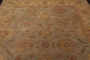 8'7" x 11'4" Hand Knotted Wool Pakpersian 16/18 300 KPSI Area Rug Gray Gold