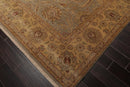 8'7" x 11'4" Hand Knotted Wool Pakpersian 16/18 300 KPSI Area Rug Gray Gold