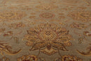 8'7" x 11'4" Hand Knotted Wool Pakpersian 16/18 300 KPSI Area Rug Gray Gold