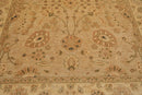8'1'' x 9'10'' Hand Knotted 100% Wool Peshawar Traditional Oriental Area Rug Tan