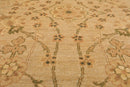 8'1'' x 9'10'' Hand Knotted 100% Wool Peshawar Traditional Oriental Area Rug Tan