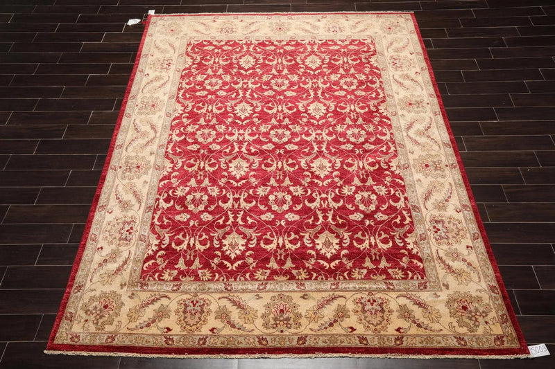 8' x 10'4'' Hand Knotted 100% Wool Peshawar Oriental Area Rug Pomegranate