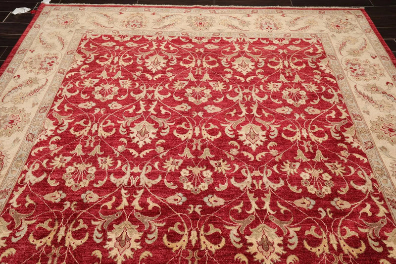 8' x 10'4'' Hand Knotted 100% Wool Peshawar Oriental Area Rug Pomegranate