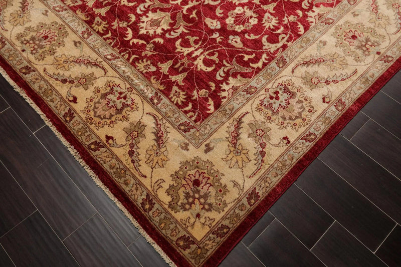 8' x 10'4'' Hand Knotted 100% Wool Peshawar Oriental Area Rug Pomegranate