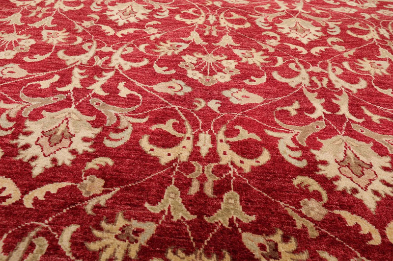 8' x 10'4'' Hand Knotted 100% Wool Peshawar Oriental Area Rug Pomegranate