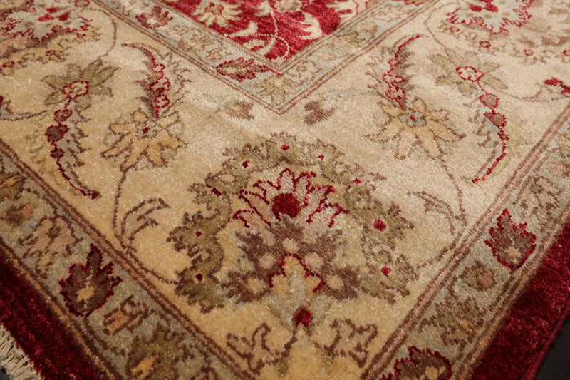 8' x 10'4'' Hand Knotted 100% Wool Peshawar Oriental Area Rug Pomegranate
