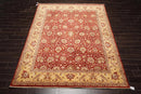 8' x 10'3'' Hand Knotted 100% Wool Peshawar Traditional Area Rug Rusty Red
