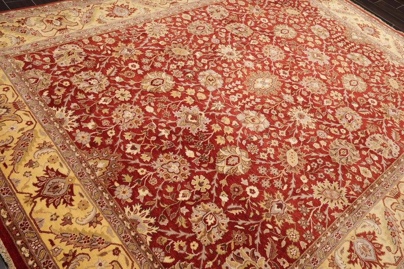 8' x 10'3'' Hand Knotted 100% Wool Peshawar Traditional Area Rug Rusty Red