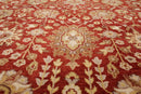8' x 10'3'' Hand Knotted 100% Wool Peshawar Traditional Area Rug Rusty Red
