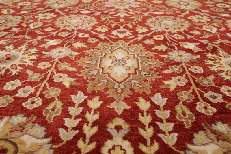 8' x 10'3'' Hand Knotted 100% Wool Peshawar Traditional Area Rug Rusty Red