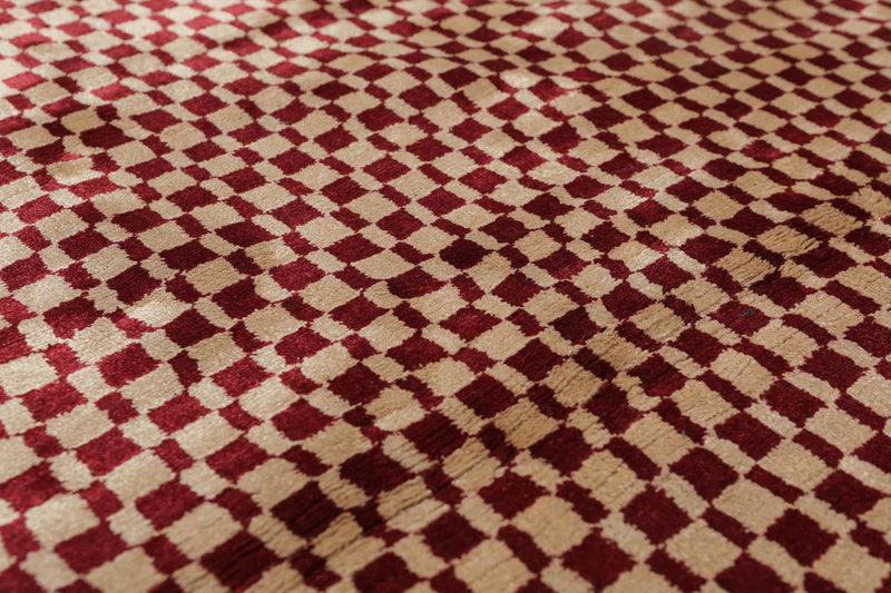 5'4" x 7'8" Handmade 100% Bamboo silk Cut Pile Area Rug Modern Beige