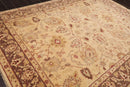 7'9"x 10'3" Hand Knotted Wool Peshawar Traditional Oriental Area Rug Beige Brown