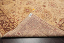 7'9"x 10'3" Hand Knotted Wool Peshawar Traditional Oriental Area Rug Beige Brown