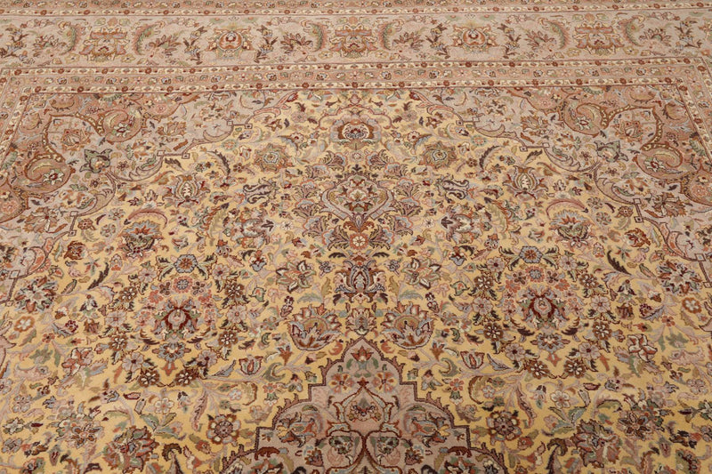 8' x 10'3" Hand Knotted 100% Wool Pakpersian 16/18 Oriental Area Rug Ivory Taupe