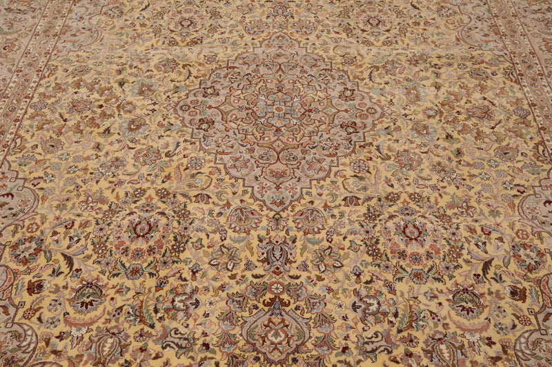 8' x 10'3" Hand Knotted 100% Wool Pakpersian 16/18 Oriental Area Rug Ivory Taupe