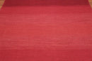 5'7" x 7'6" Ombre Handmade 100% Wool Flatweave Area Rug Modern Red