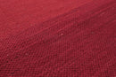 5'7" x 7'6" Ombre Handmade 100% Wool Flatweave Area Rug Modern Red