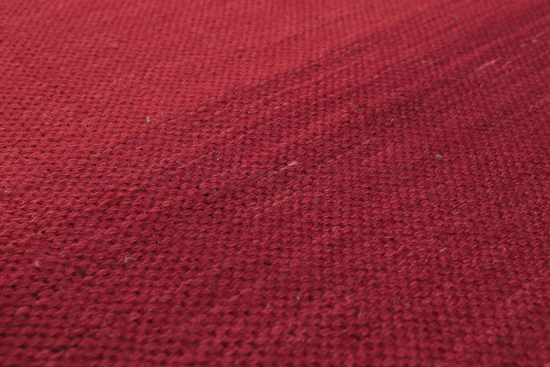 5'7" x 7'6" Ombre Handmade 100% Wool Flatweave Area Rug Modern Red