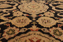 8' x 9'11'' Hand Knotted 100% Wool Peshawar Oriental Area Rug Charcoal