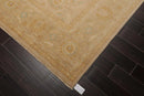 8' x 9'11'' Hand Knotted Muted 100% Wool Peshawar Design Area Rug Beige