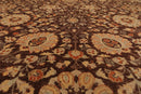 8'10'' x 12'5'' Hand Knotted Wool Peshawar Traditional Oriental Area Rug Brown