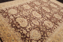 8'9'' x 12' Hand Knotted 100% Wool Peshawar Traditional Oriental Area Rug Brown