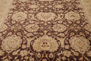 8'9'' x 12' Hand Knotted 100% Wool Peshawar Traditional Oriental Area Rug Brown