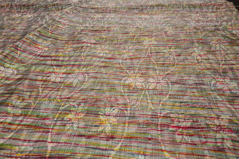 4x6 Brown, Beige Hand Woven 100% Viscose Traditional Oriental Area Rug