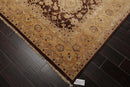 8'9'' x 12' Hand Knotted 100% Wool Peshawar Traditional Oriental Area Rug Brown
