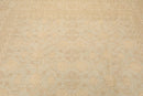 8'2'' x 10'1'' Hand Knotted 100% Wool Peshawar Traditional Muted Area Rug Beige