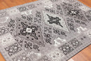 5'2" x 7'7" Handmade Southwestern Pattern Flatweave Area Rug Contemporary Gray