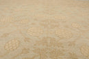 8'2'' x 10'1'' Hand Knotted 100% Wool Peshawar Traditional Muted Area Rug Beige