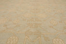 8'2'' x 10'1'' Hand Knotted 100% Wool Peshawar Traditional Muted Area Rug Beige